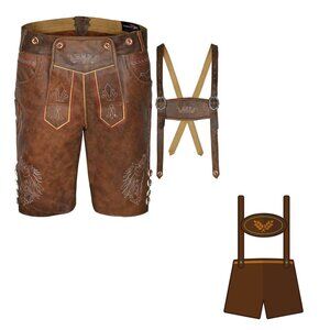 Men’s Bavarian Lederhosen Oktoberfest Outfit Traditional German Festival Stormer